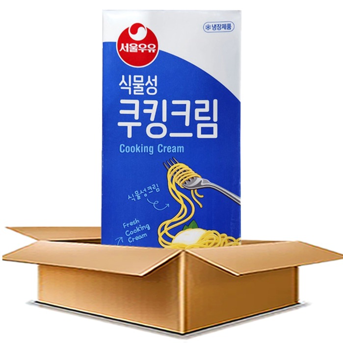 서울우유 식물성 쿠킹크림 (1L x 12개입) 홉라 대용