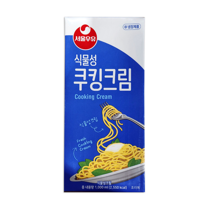 서울우유 식물성 쿠킹크림 1L 홉라 대용